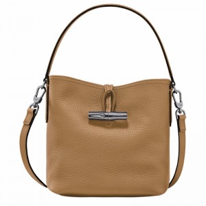 Bolsa Balde Longchamp Le Roseau Essential XS Feminino Caqui Brasil | 10159968026