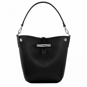 Bolsa Balde Longchamp Le Roseau XS Feminino Pretas Brasil | 10279HFP001