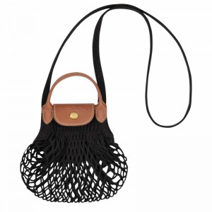 Bolsa De Malha Longchamp Le Pliage Filet XS Feminino Pretas Brasil | 10139HVH001