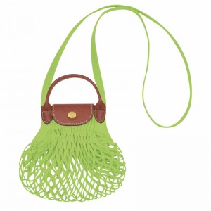 Bolsa De Malha Longchamp Le Pliage Filet XS Feminino Verdes Brasil | 10139HVH355