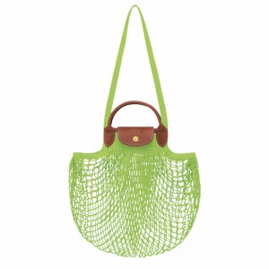 Bolsa De Malha Longchamp Le Pliage Filet L Feminino Verdes Brasil | 10121HVH355