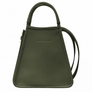 Bolsa de Mão Longchamp Le FOULONNÉ S Feminino Caqui Brasil | 10233021892