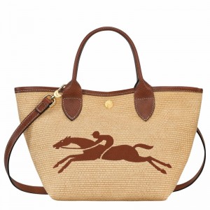 Bolsa de Mão Longchamp Le Panier Pliage S Feminino Marrom Brasil | 10144HZB035