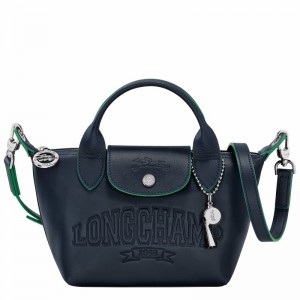 Bolsa de Mão Longchamp Le Pliage Xtra XS Feminino Azul Marinho Brasil | L1500HEY556