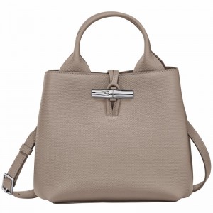 Bolsa de Mão Longchamp Le Roseau S Feminino Cinzentas Brasil | 10273HFP266