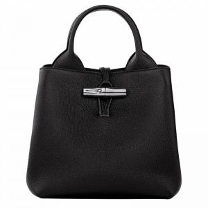 Bolsa de Mão Longchamp Le Roseau S Feminino Pretas Brasil | 10273HFP001