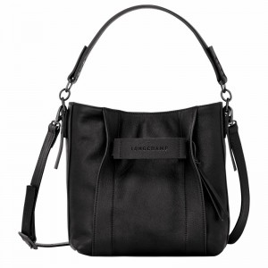 Bolsas Crossbody Longchamp 3D S Feminino Pretas Brasil | 10215HCV001