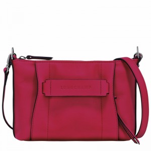 Bolsas Crossbody Longchamp 3D S Feminino Fucsia Brasil | 10199HCVJ13