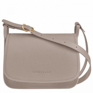 Bolsas Crossbody Longchamp Le FOULONNÉ M Feminino Cinzentas Brasil | 10135021P55