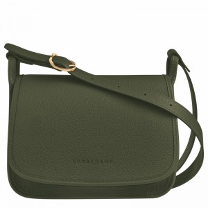 Bolsas Crossbody Longchamp Le FOULONNÉ M Feminino Caqui Brasil | 10135021892