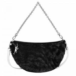 Bolsas Crossbody Longchamp Smile S Feminino Pretas Brasil | 10224HFB001