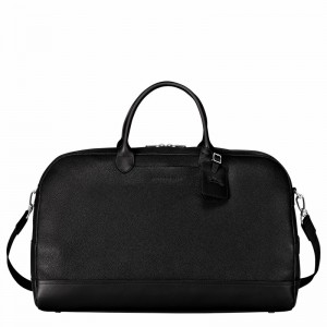 Bolsas De Viagem Longchamp Le FOULONNÉ M Masculino Pretas Brasil | L1302021047-