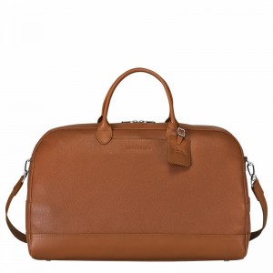 Bolsas De Viagem Longchamp Le FOULONNÉ M Masculino Caramel Brasil | L1302021F72-