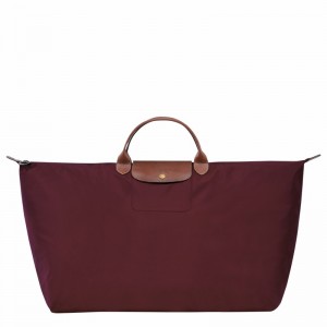 Bolsas De Viagem Longchamp Le Pliage Original M Masculino Bordeaux Brasil | L1625089P87-