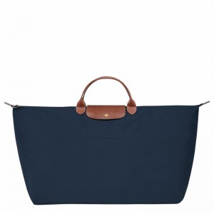 Bolsas De Viagem Longchamp Le Pliage Original M Feminino Azul Marinho Brasil | L1625089P68