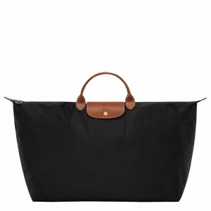 Bolsas De Viagem Longchamp Le Pliage Original M Feminino Pretas Brasil | L1625089001