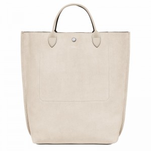 Bolsas Tote Longchamp Cabas Longchamp M Feminino Bege Brasil | 10277HFO237