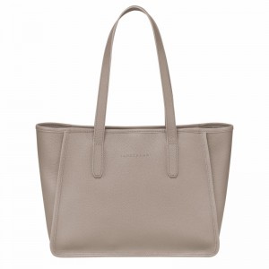 Bolsas Tote Longchamp Le FOULONNÉ L Feminino Cinzentas Brasil | 10190021P55