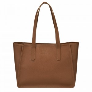 Bolsas Tote Longchamp Le FOULONNÉ L Feminino Caramel Brasil | 10190021121