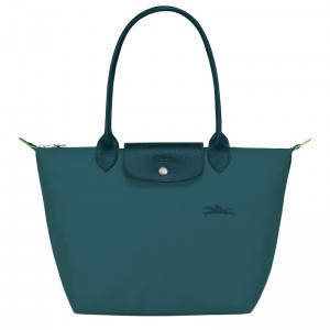 Bolsas Tote Longchamp Le Pliage Green M Feminino Azul Claro Brasil | L2605919P89