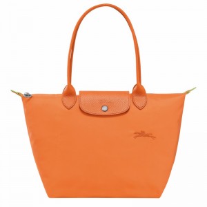 Bolsas Tote Longchamp Le Pliage Green M Feminino Laranja Brasil | L2605919P54