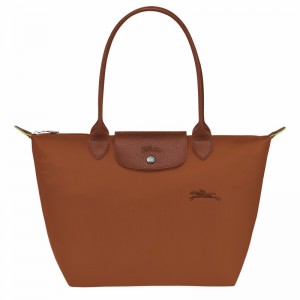 Bolsas Tote Longchamp Le Pliage Green M Feminino Marrom Brasil | L2605919504