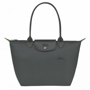 Bolsas Tote Longchamp Le Pliage Green M Feminino Cinzentas Escuro Brasil | L2605919P66