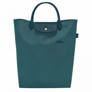 Bolsas Tote Longchamp Le Pliage Green M Feminino Azul Claro Brasil | 10168919P89