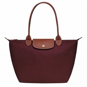 Bolsas Tote Longchamp Le Pliage Original M Feminino Bordeaux Brasil | L2605089P87