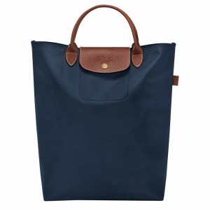 Bolsas Tote Longchamp Le Pliage Original M Masculino Azul Marinho Brasil | 10168089P68-