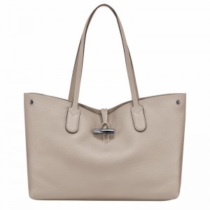 Bolsas Tote Longchamp Le Roseau Essential L Feminino Cinzentas Brasil | L2686968266