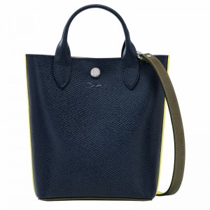 Bolsas Tote Longchamp ÉPURE XS Feminino Azul Marinho Brasil | 10269HFH006