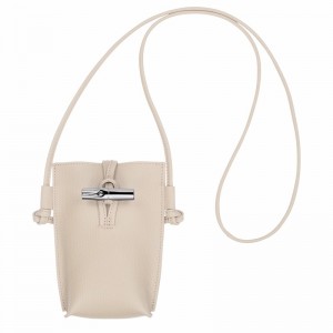 Capa Longchamp Le Roseau Feminino Branco Brasil | 34180HFP555