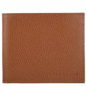 Carteiras Longchamp Le FOULONNÉ Masculino Caramel Brasil | L3508021F72-