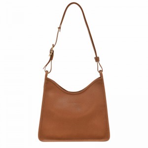 Bolsa Hobo Longchamp Le FOULONNÉ M Feminino Caramel Brasil | 10155021121