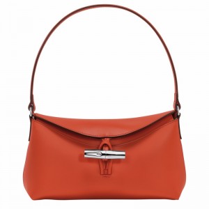 Bolsa Hobo Longchamp Le Roseau S Feminino Laranja Brasil | 10230HCL685