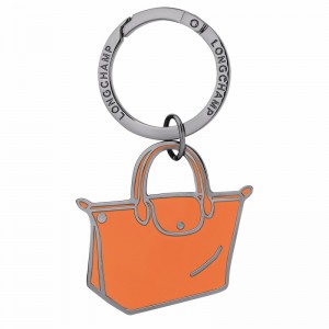 Porta-chaves Longchamp Le Pliage Feminino Laranja Brasil | 36070MET017