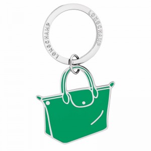 Porta-chaves Longchamp Le Pliage Feminino Verdes Brasil | 36070MET249