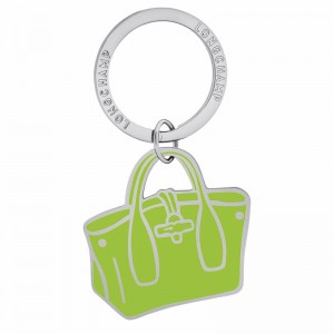 Porta-chaves Longchamp Le Roseau Feminino Verdes Brasil | 36071MET355