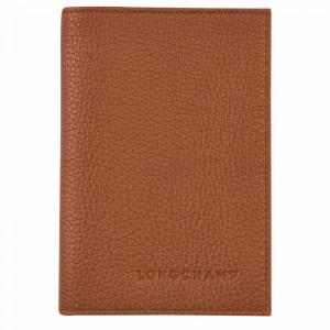 Portador De Passaporte Longchamp Le FOULONNÉ Masculino Caramel Brasil | L3416021121-