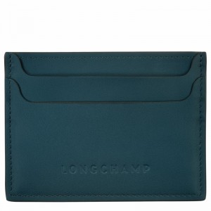 Porta Cartão Longchamp Le FOULONNÉ Feminino Azuis Brasil | L3218HFI806