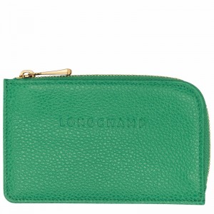 Porta Cartão Longchamp Le FOULONNÉ Feminino Verdes Brasil | 30036021129