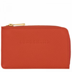 Porta Cartão Longchamp Le FOULONNÉ Feminino Laranja Brasil | 30036021685