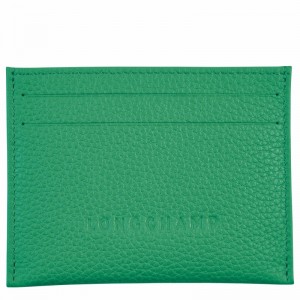 Porta Cartão Longchamp Le FOULONNÉ Masculino Verdes Brasil | L3218021129-