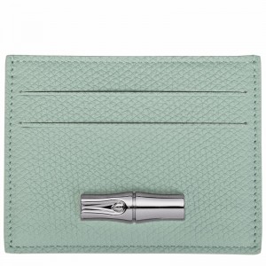 Porta Cartão Longchamp Le Roseau Feminino Celadon Brasil | L3218HFP282