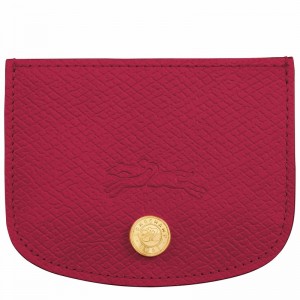 Porta Cartão Longchamp ÉPURE Feminino Fucsia Brasil | 30031HYZJ13