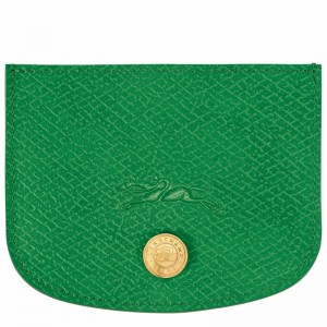 Porta Cartão Longchamp ÉPURE Masculino Verdes Brasil | 30031HYZ129-