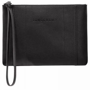 Pouches Longchamp 3D Masculino Pretas Brasil | 30032HCV001-