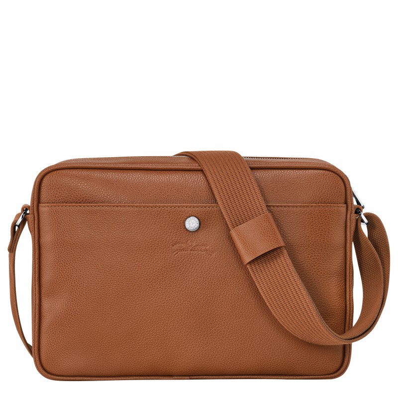 Bolsa Balde Longchamp Le FOULONNÉ M Masculino Caramel Brasil | 20044021F72