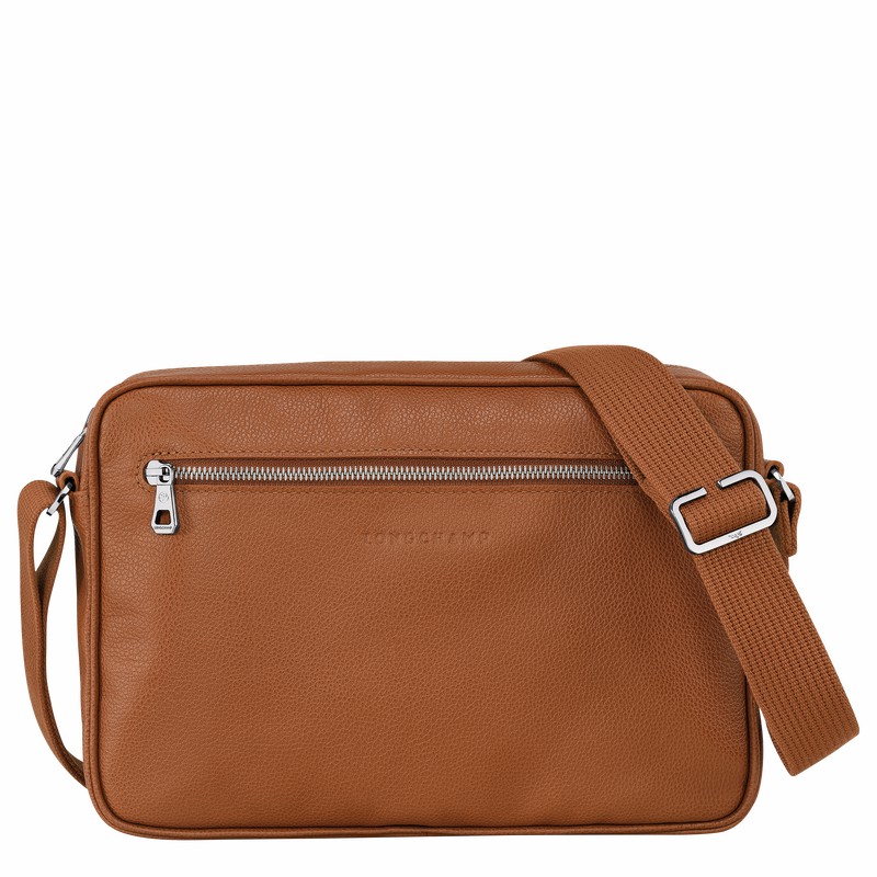 Bolsa Balde Longchamp Le FOULONNÉ M Masculino Caramel Brasil | 20044021F72